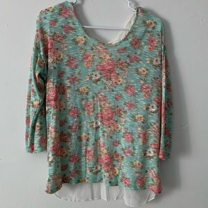 Floral Knit Blouse